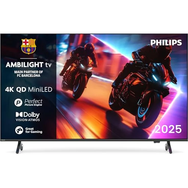 Philips 85MLED910/12, 85 Zoll QD Mini-LED Smart-TV mit 4K Auflösung, Ambilight, WLAN, Schwarz – Bild 2