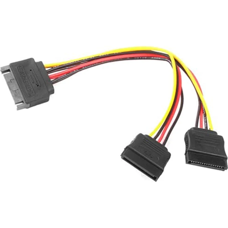 Bolwins K14S SATA Verlängerungskabel 15 Pin auf 2 x SATA Buchse, Y-Stromadapter Splitter für SSD/HDD, 20 cm Länge, universelle Kompatibilität – Bild 4
