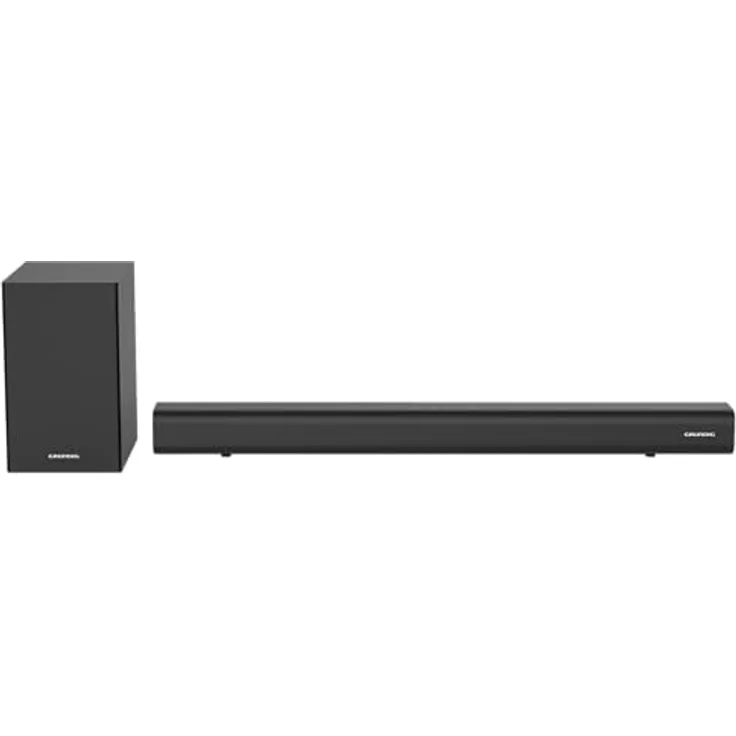 GRUNDIG DSB 991 SW, 2.1 Soundbar mit Subwoofer, Slim Design, 90 Watt, Bluetooth 5.4, HDMI (ARC-CEC), Schwarz
