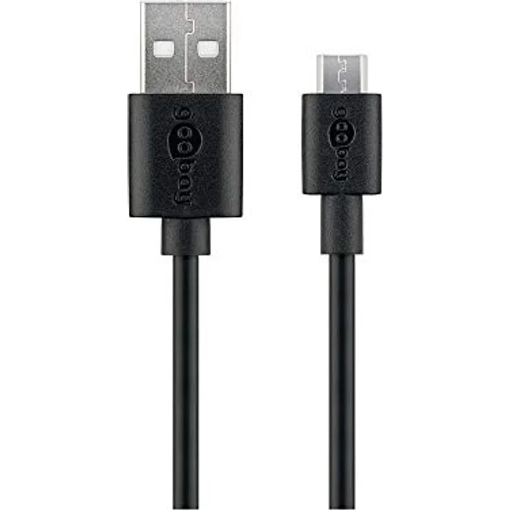 Wentronic Goobay - USB-Kabel - Micro-USB Type B (S) bis USB (S) - 3 A - 1,0m - Schwarz (72227) – Bild 2