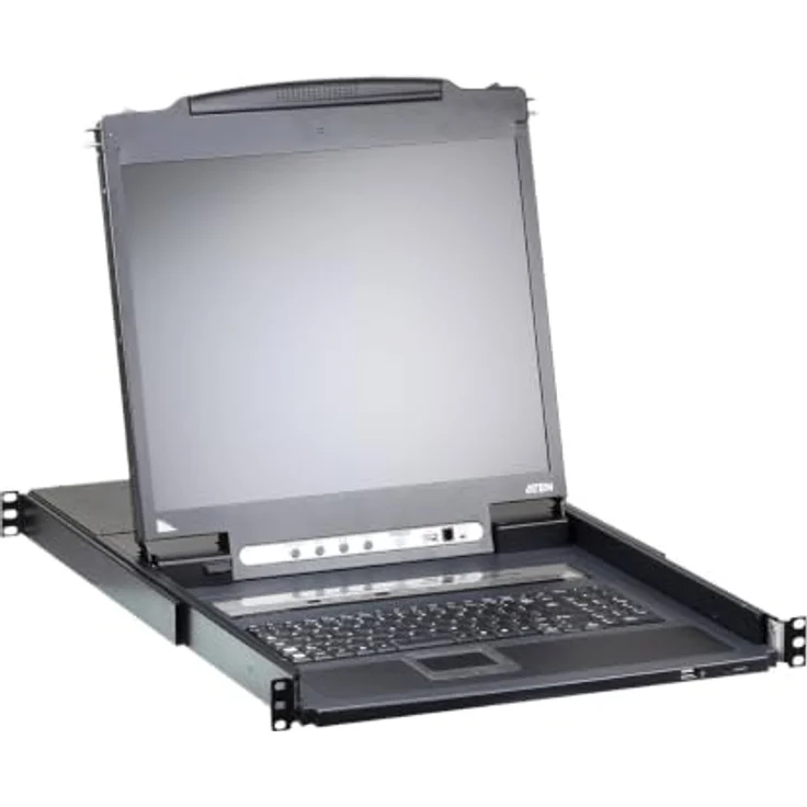 ATEN CL5708iM F KVM-Umschalter, 8-Port LCD KVM Switch mit VGA, PS/2, USB und 1920 x 1200 Pixeln – Bild 3