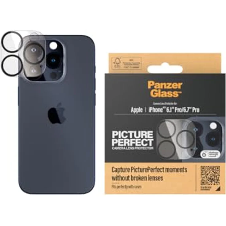 PanzerGlass Picture Perfect Objektivschutz für iPhone 15 Pro/iPhone 15 Pro Max – Bild 2