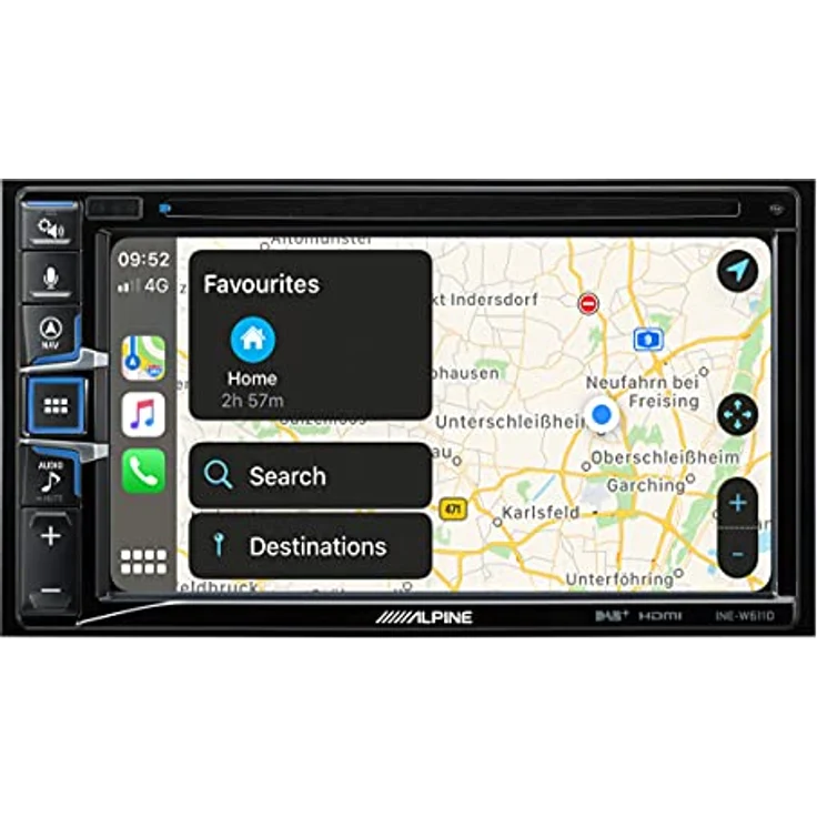 Alpine INE-W611D, Fahrzeug-Navigationssystem mit 6,5 Zoll Touchscreen, iGo Primo, Apple CarPlay und Android Auto, DAB+ Tuner, zwei USB-Anschlüsse, HDMI-Eingang – Bild 8