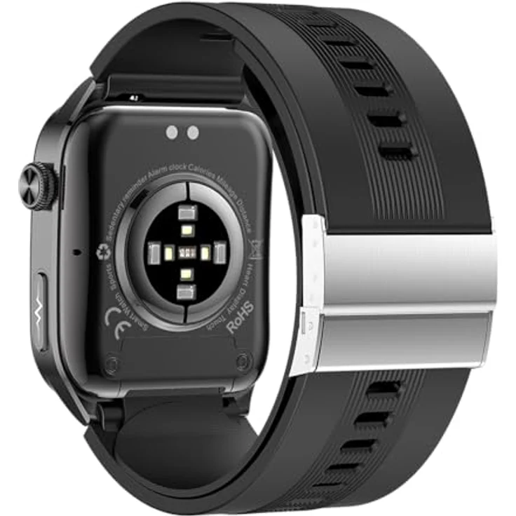 Knauermann PRO 4 Air, Senioren-Smartwatch mit Sturzerkennung & SOS, elegante schwarze Ausführung – Bild 4
