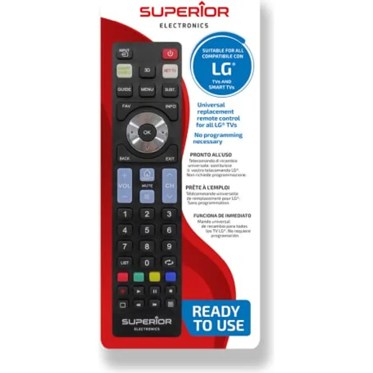 Superior Electronics - Universal LG Ersatzfernbedienung einsatzbereit - SUPTRB007