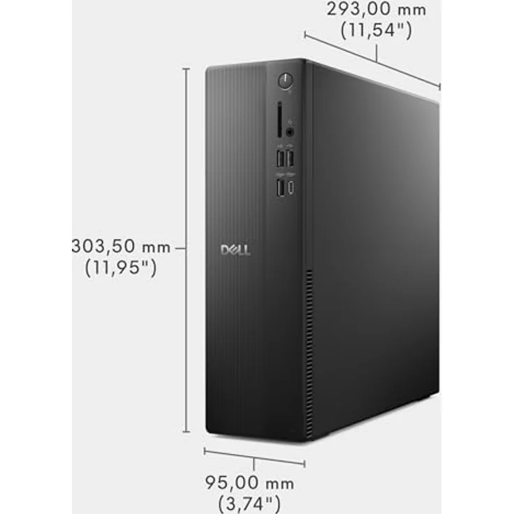 Dell Slim ECS1250 Desktop, Intel Core i5-14400, 10 Kerne, 16GB RAM, 512GB SSD, Intel UHD Graphics 730, Windows 11 Home, schwarz – Bild 10