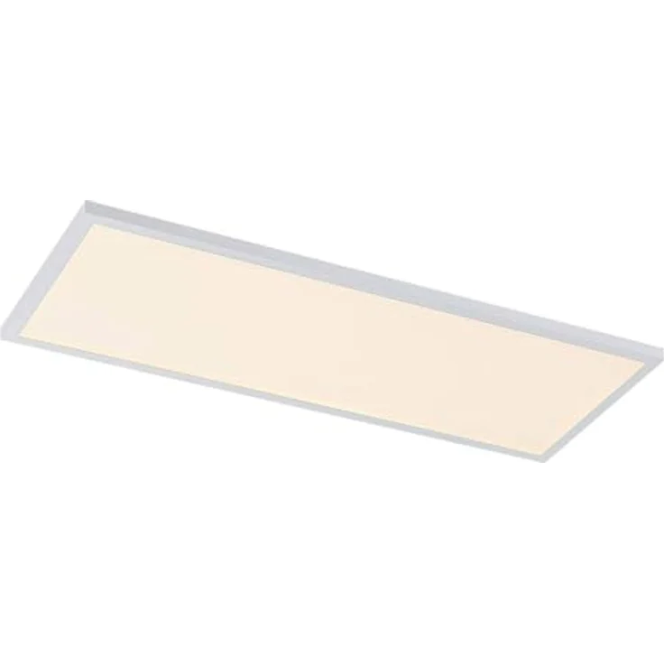 Arcchio Lindby LED Panel/Deckenleuchte 80 x 30 cm, CCT dimmbar & RGB Backlight, 3.000–6.000K, Fernbedienung, Leuchtmittel, Nachtlicht, Weiß – Bild 1