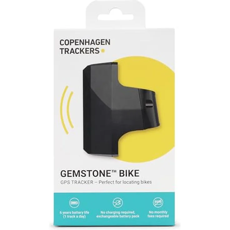 Gemstone Copenhagen Trackers Gemstone Bike GPS Tracker – Echtzeit-Tracking, IP68 wasserdicht, 6 Jahre Batterielaufzeit, Diebstahlschutz, einfache Installation – Bild 2
