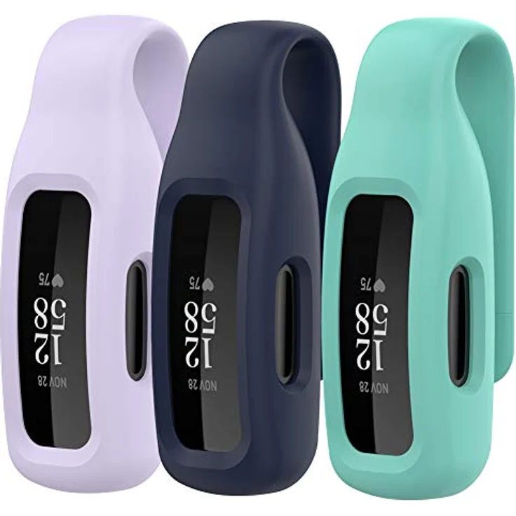 Shieranlee 3-Pack Silikon Armband für Fitbit Inspire 3, Inspire 2 & Ace 3, präzise Passform, kompatibel mit Clip-Zubehör – Bild 1