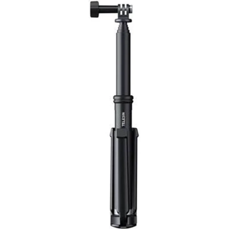TELESIN GP-MNP-090-S, Selfie Stick / Tripod aus Aluminium für Sportkameras, 20-90 cm einstellbar, 180° drehbar, wasserdicht und korrosionsbeständig – Bild 9
