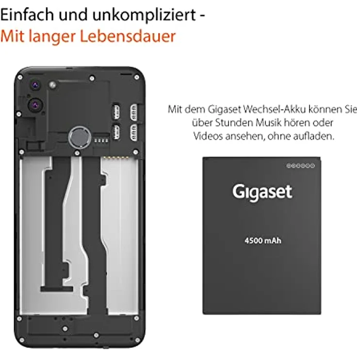 Gigaset Original-Akku für GS5-Serie, 4500 mAh Lithium-Polymer Akku, hergestellt in Deutschland – Bild 4