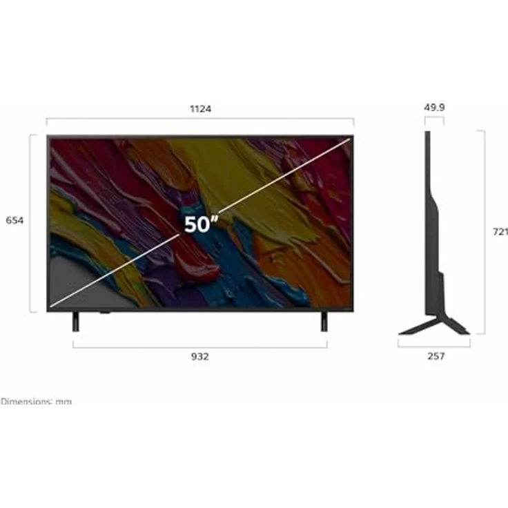 LG 50QNED82A6B, 50 Zoll 4K QNED AI TV mit α7 Gen8 4K AI Prozessor, webOS 25 und HDR Unterstützung – Bild 5