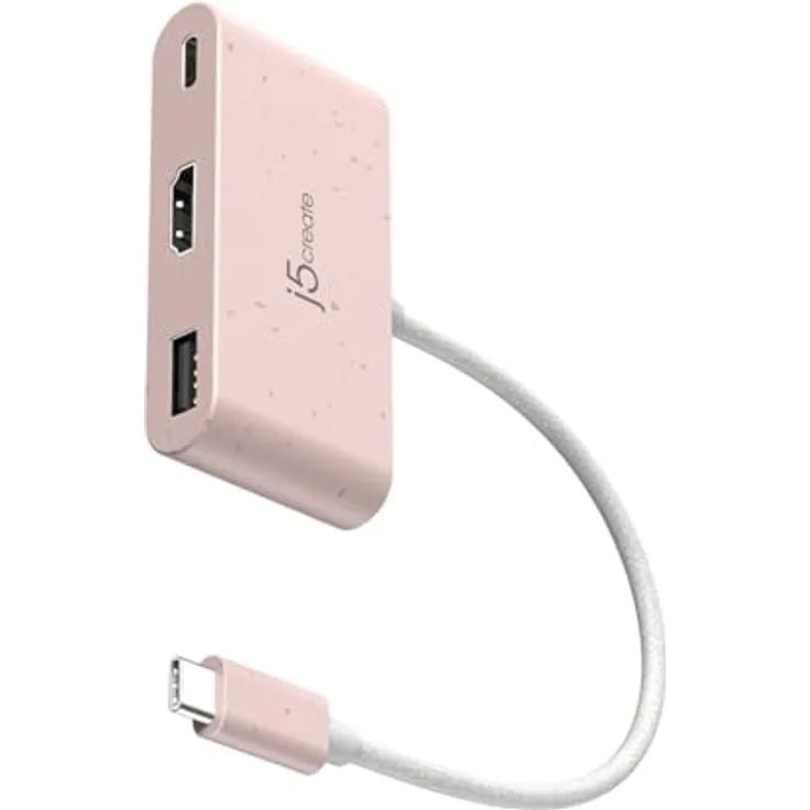 j5create USB-Hub JCA379ER-N Rosa