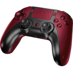 READY 2 GAMING Pro Pad X Red, Kabelloser Controller für PlayStation 4 und PC mit TouchPad, programmierbaren Tasten und USB-C Ladeeingang