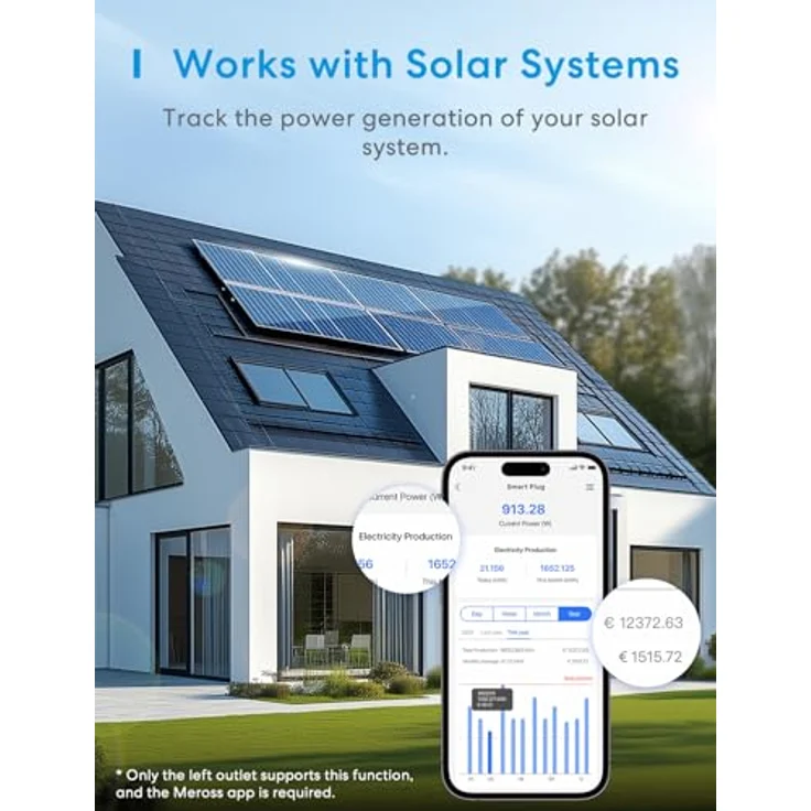 Meross MOP320MA-EU, Smart Home Wi-Fi Plug für Innen- und Außenbereiche, kompakte Größe, Sprachsteuerung kompatibel – Bild 2