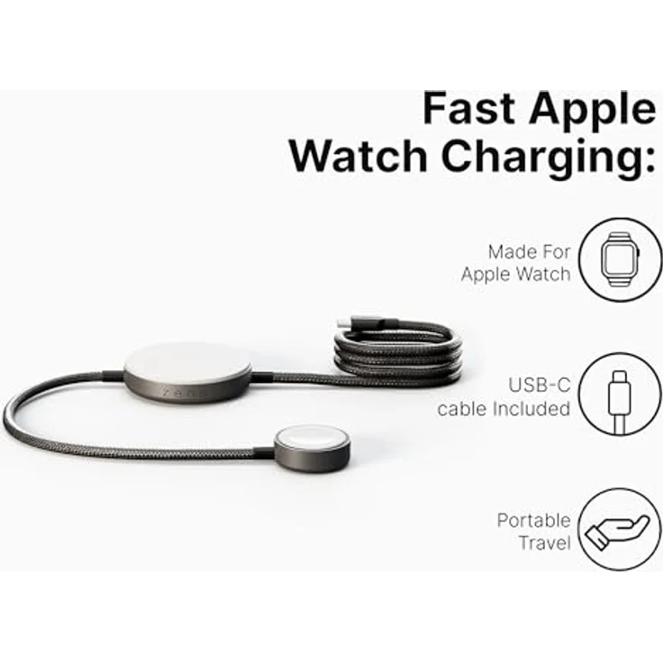 Zens Wireless Charger Pro 2, Qi2-zertifiziertes 25 W Ladegerät mit magnetischem Design, schwarz – Bild 5