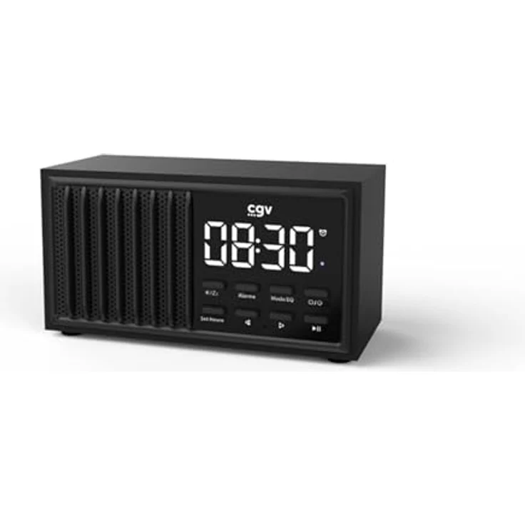 CGV BeBop FM Mini, Tragbares Analogradio im Vintage-Design, FM, 87 - 108 MHz, 8 W, Schwarz – Bild 1