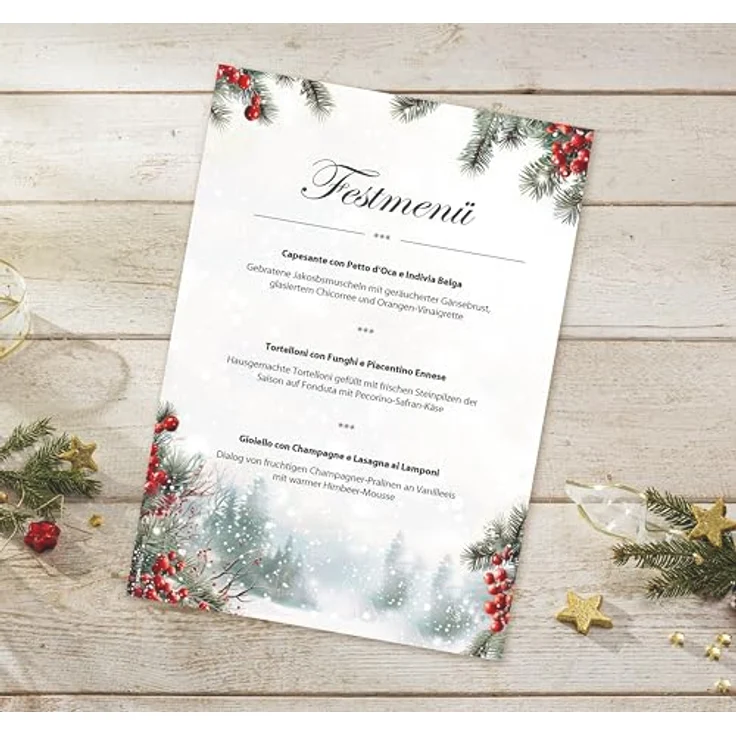 SIGEL Weihnachtsbriefpapier Scandinavian Snow, DIN A4, 90 g/qm, 100 Blatt, FSC-zertifiziert – Bild 3