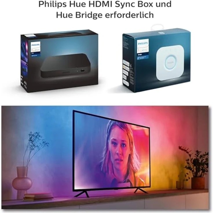 Philips Hue Play Gradient Lightstrip für 65 Zoll TV White & Color Ambiance – Bild 5