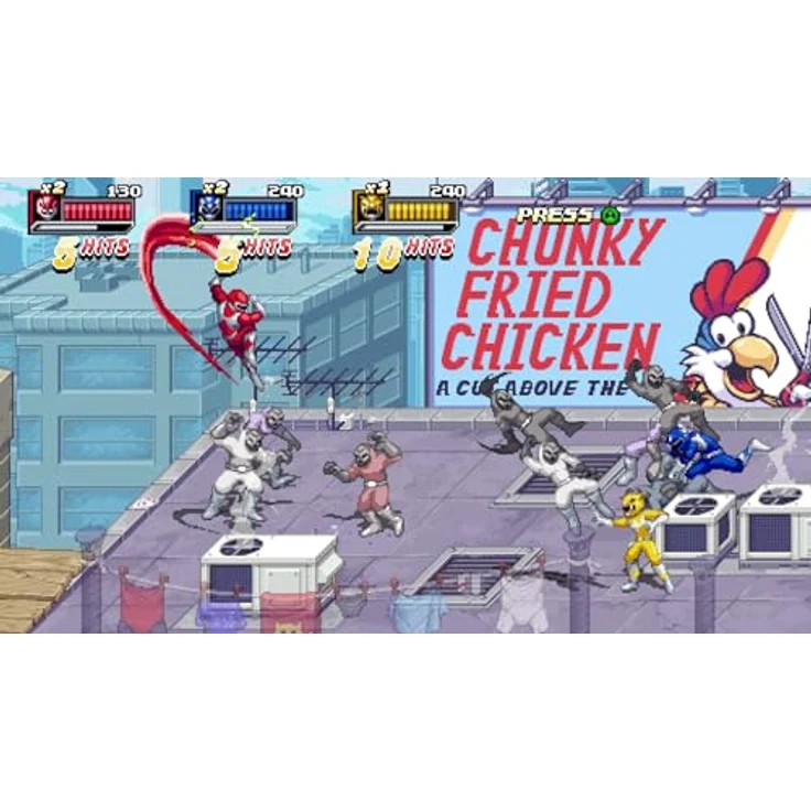 Atari Mighty Morphin Power Rangers: Ritas Rewind, Nintendo Switch Spiel im 90er Pixel-Art Stil, actionreiches 2D Beat 'em up – Bild 5