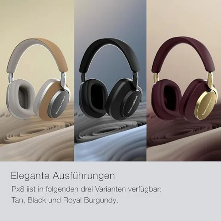 BOWERS & WILKINS Px8, Over-ear Kopfhörer mit Noise Cancelling, 30 Stunden Akkulaufzeit, Bluetooth, Schwarz – Bild 9