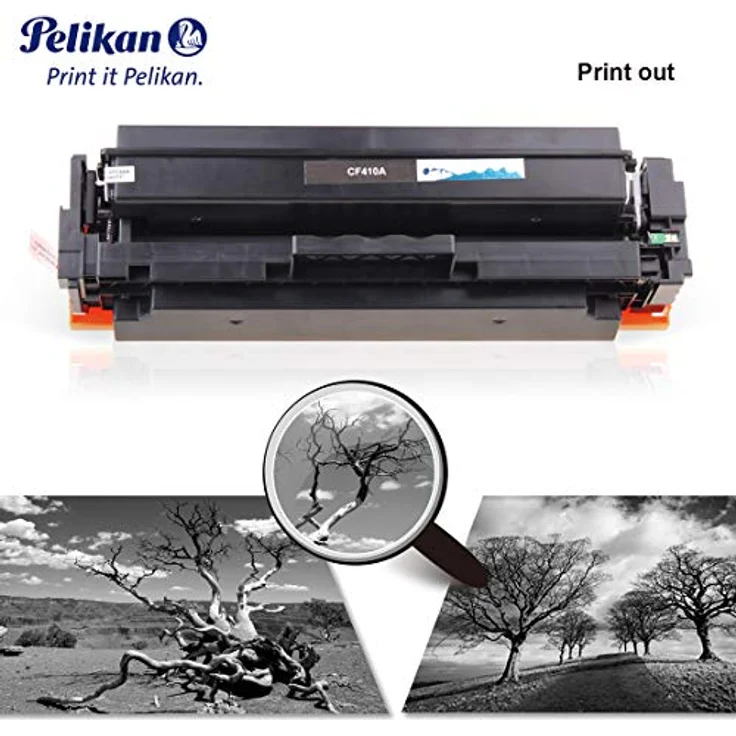 Pelikan 410A (BK), Toner mit exakter Farbwiedergabe, schwarz – Bild 5