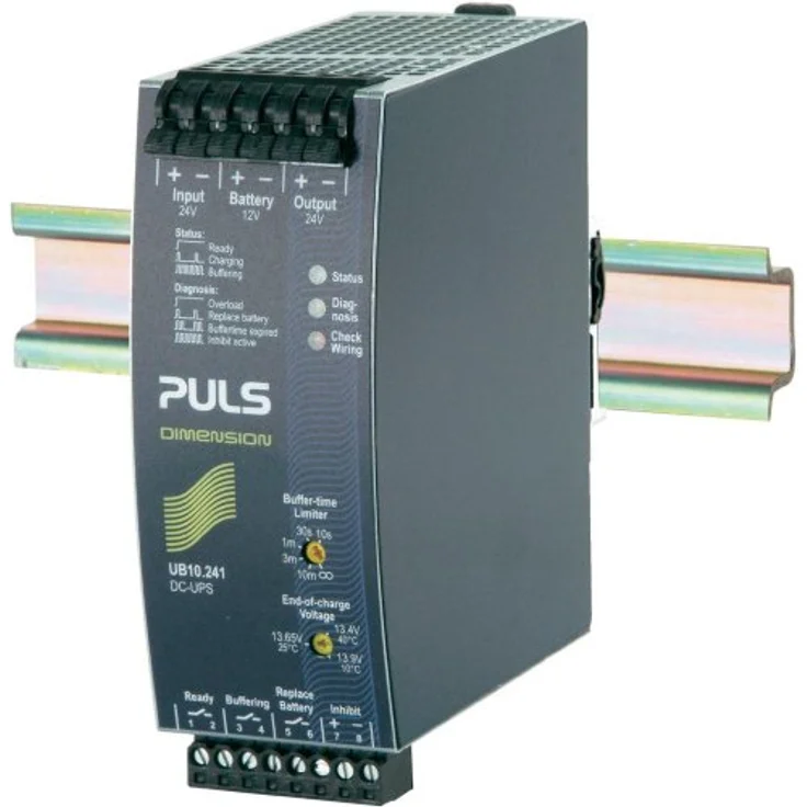 PULS USV-Schaltmodul DIMENSION UB10 (240 VA, 240 W), unterbrechungsfreie Stromversorgung mit Schutz- und Monitorfunktionen – Bild 3
