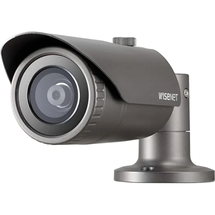 Hanwha Techwin Hanwha QNO-7022R IP-Sicherheitskamera für den Outdoor-Bereich in Grau mit 4 MP Auflösung und fester Brennweite