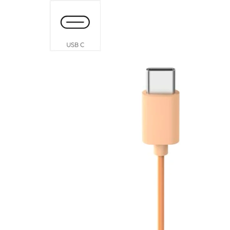 Hama Fun C, Kabelgebundene On-Ear Kopfhörer ohne Geräuschunterdrückung mit integrierter Sprachsteuerung, orange – Bild 5