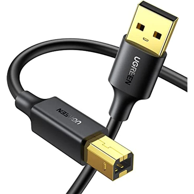 Ugreen USB-Druckerkabel US135, USB-A zu USB-B, 480Mb/s, 5m, schwarz – Bild 1