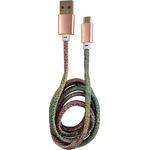LC-Power LC-C-USB-MICRO-1M-4 USB A zu Micro-USB Kabel, 1m, Disco-Glitzer, USB 2.0 Schnellade- und Datenkabel, max. 2A