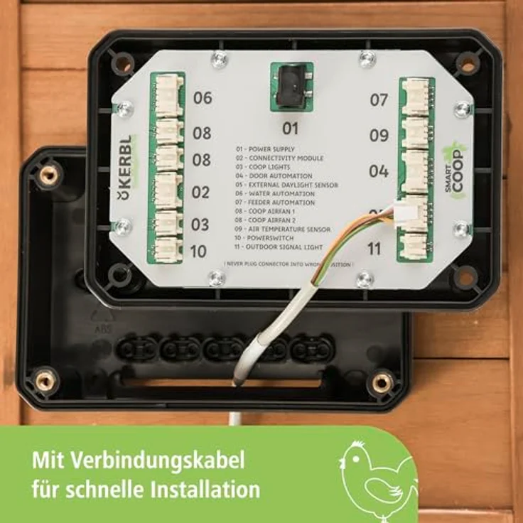 Kerbl SmartCoop Externer Tageslichtsensor, präzise Lichtmessung für optimale Steuerung, 100 cm Anschlusskabel, kompatibel mit SmartCoop-System – Bild 3