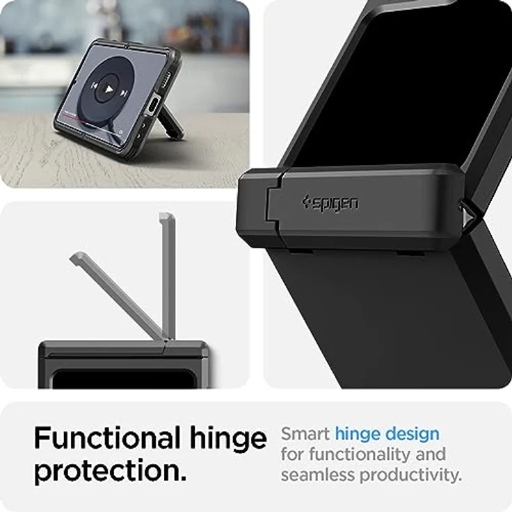 Spigen Tough Armor Pro Hülle Kompatibel mit Samsung Galaxy Z Flip 5 -Schwarz – Bild 5