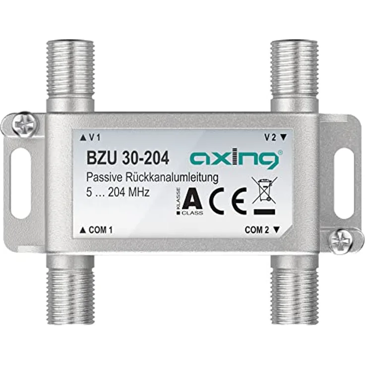 Axing BZU 30-204 Passive Rückkanalumleitung 5-204 MHz für EOC, umgeht Breitbandverstärker