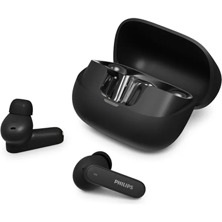 Philips TAT3000BK/00, True Wireless In-Ear-Kopfhörer mit adaptiver Geräuschunterdrückung, Schwarz – Bild 1