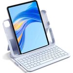 Inateck iPad 10 Generation Hülle mit Tastatur, Ultraleicht, Kompatibel mit iPad Air 6 11 Zoll 2024 und iPad Pro 11 4/3/2/1, QWERTZ, mit Stifthalter, Schwarz (BK2007)