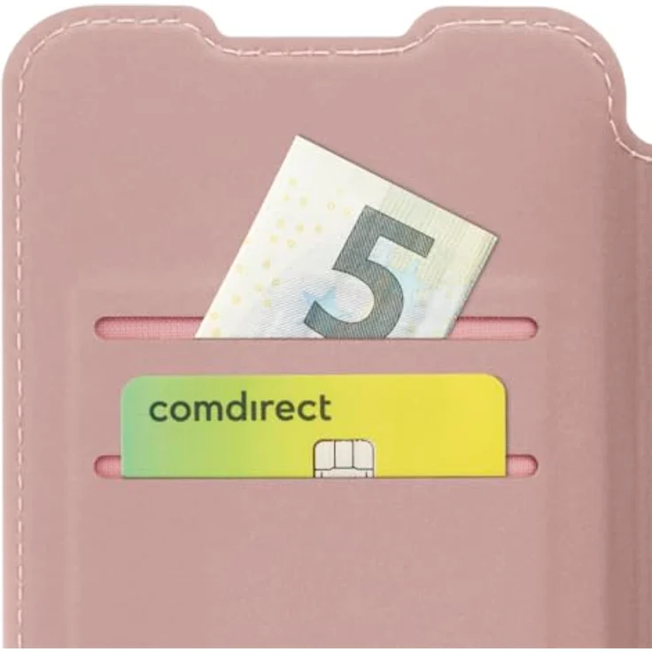 Hama Handyhülle für Samsung Galaxy S25 (Handytasche, Klapphülle, Etui mit 2 Kartenfächern, stoßfest, Kratzfest, eleganter Rundumschutz, weich, Slim, softe Oberfläche) Nude – Bild 5