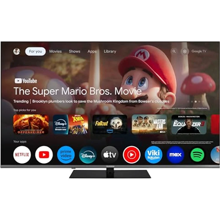 TELEFUNKEN D65U980B2CW, 65 Zoll 4K UHD Smart TV mit Dolby Vision HDR, Dolby Atmos und Triple-Tuner, inkl. 6 Monate HD+, LED TV – Bild 2