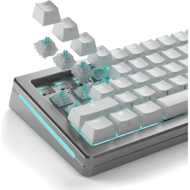 Glorious Lynx Silent Switches, mechanisch, 5-Pin, linear, MX-Stem, 40g - lubed, 36 Stück – Bild 6