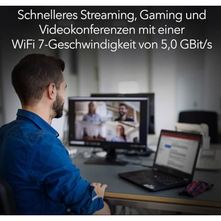 NETGEAR Nighthawk A8500, WiFi 7 USB 3.0-Adapter mit Tri-Band bis zu 5 Gbit/s für Windows 11-PCs, kompatibel mit WiFi 7-/6E-Routern – Bild 4