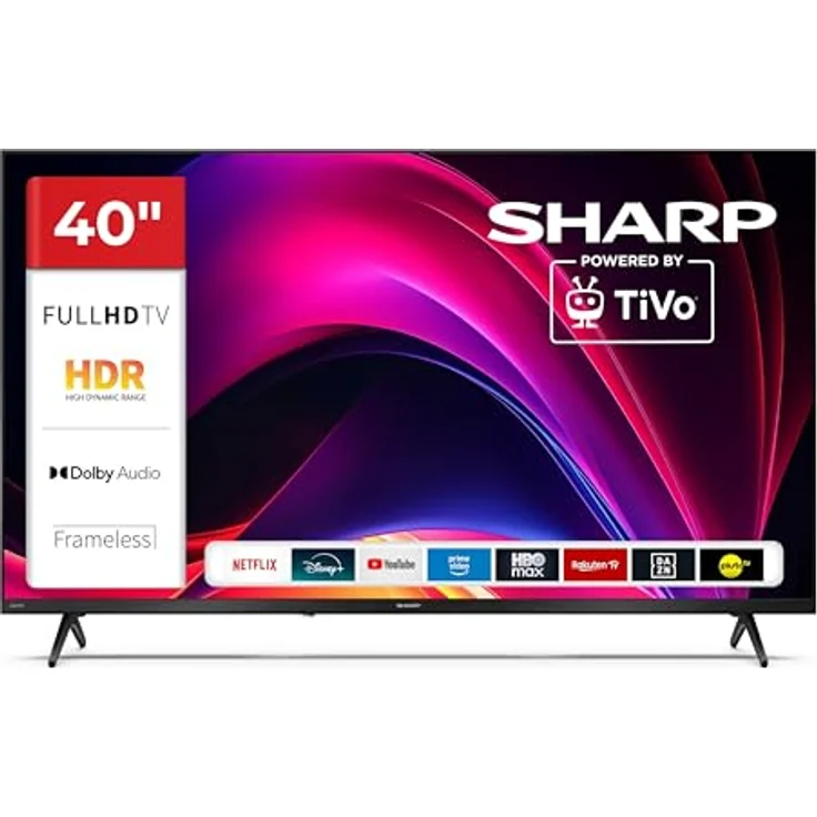 Sharp 40HE2745E, 40 Zoll Smart TV Powered by TiVo, Full HD, HDR10, Triple-Tuner, LED Fernseher – Bild 1