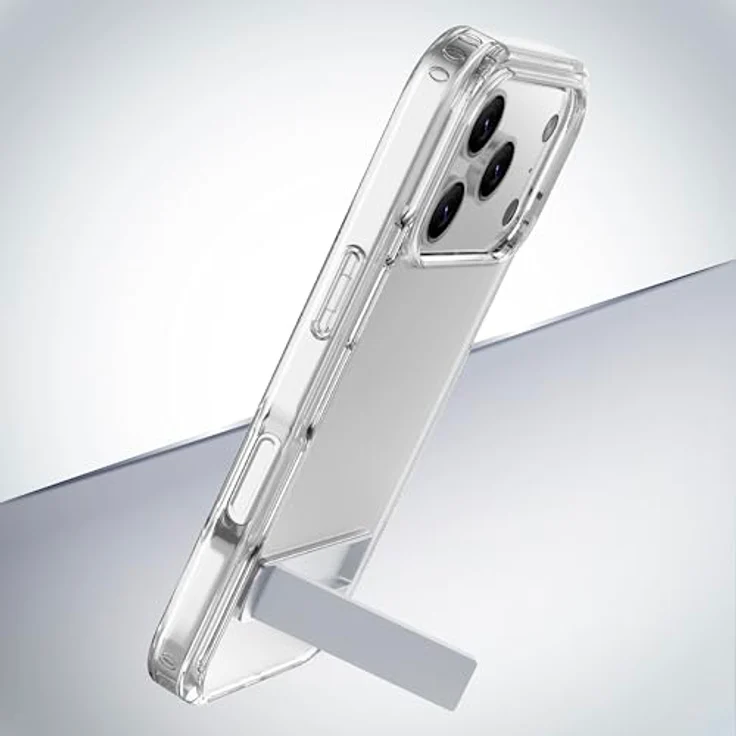 CELLULAR LINE Clear Stand Backcover für Apple iPhone 17 Pro Max, Transparent mit integriertem Standfuß und antibakterieller Oberfläche – Bild 2