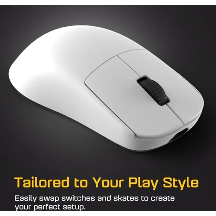 Endgame Gear OP1w 4k v2, Kabellose Gaming-Maus mit 4.000 Hz Polling-Rate, Custom PixArt PAW3950 Sensor, 60 g, weiß – Bild 7