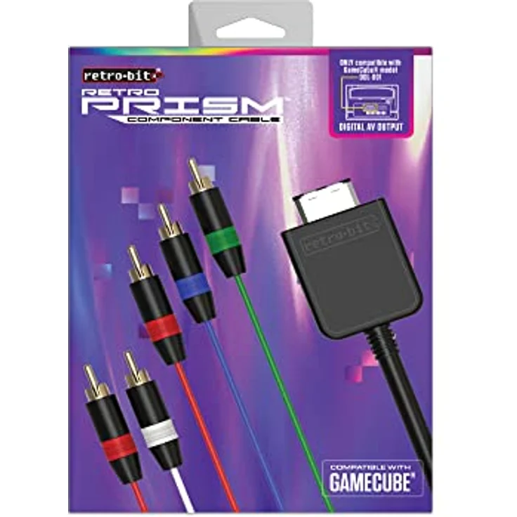 Retro-Bit Prism Component Cable für GameCube, 1.8m mit Unterstützung für 576p, kompatibel mit DOL-001 Modell – Bild 5