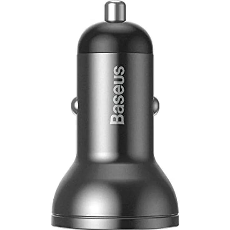Baseus Cargador BASEUS CCBX-0G Con Pantalla 2 x USB 4 8 A 24 W (Grau) – Bild 2