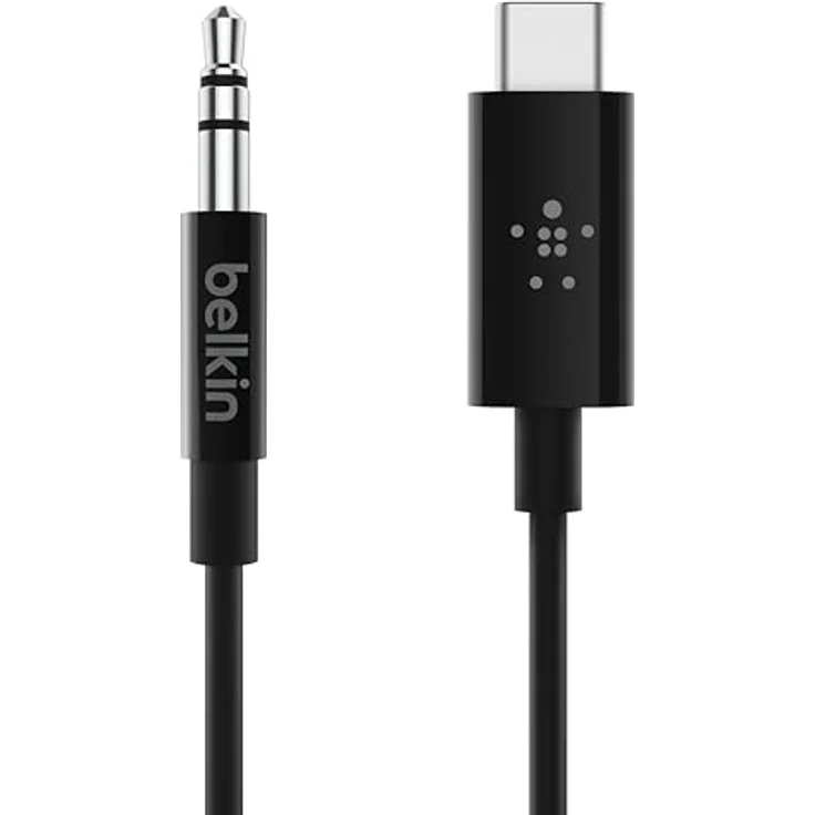 Belkin RockStar Audiokabel mit USB-C-Stecker (USB-C--3,5-mm-Klinken-Audiokabel, USB-C--AUX-Kabel, 0.9 m) – Bild 2