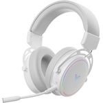Rapoo VH800 kabelloses Gaming Over-Ear Headset, flexibles Mikrofon, 46h Akku, RGB-Hintergrundbeleuchtung - White