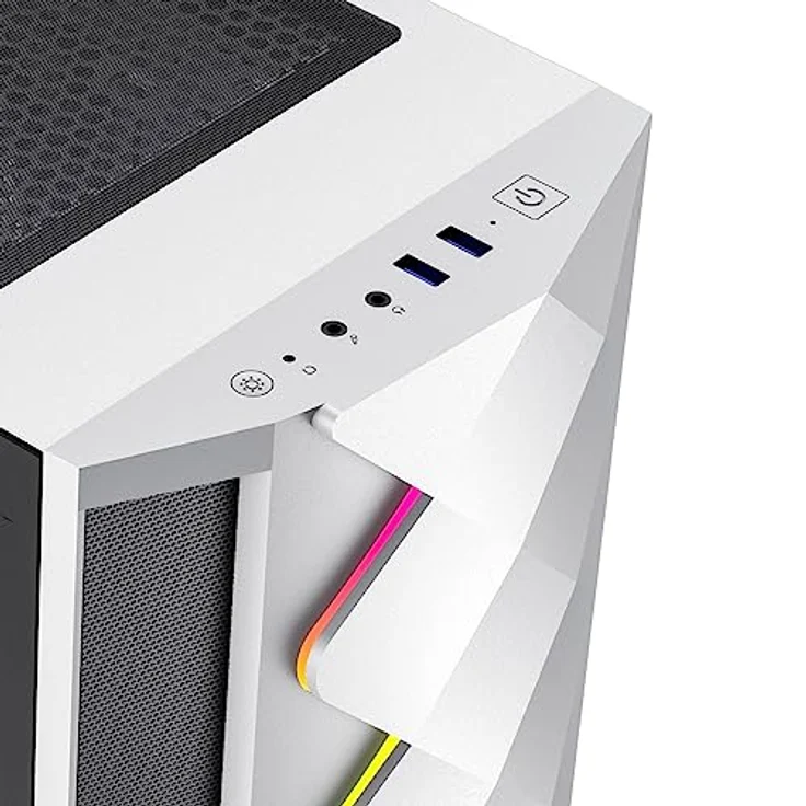 GameMax Diamond WT 7798, Gaming-PC mit Ryzen 7 5700X, 16GB RAM, 1TB SSD, RTX 5060, Weiss – Bild 5