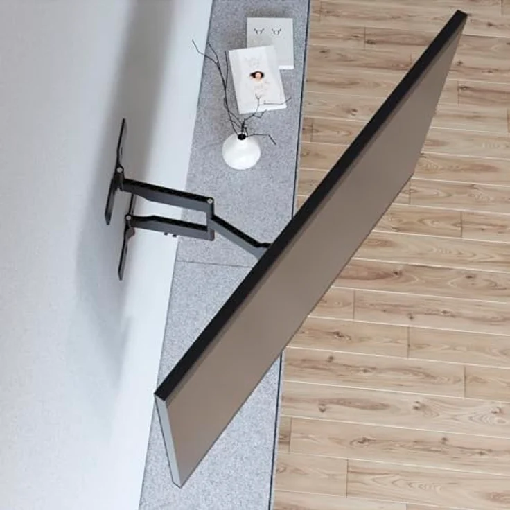 TV-Wandhalterung, schwenkbar, neigbar, extra flach, 165 cm (65") bis 30 kg – Bild 3