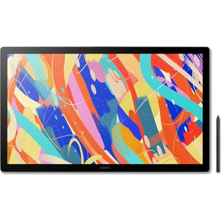 Wacom Cintiq 24 pen DTK246, Grafiktablett mit 23,8 Zoll LCD-Display, 2560 x 1600 Auflösung, 99 % DCi-P3 Farbraumabdeckung, kabelgebunden, USB-C und HDMI – Bild 1